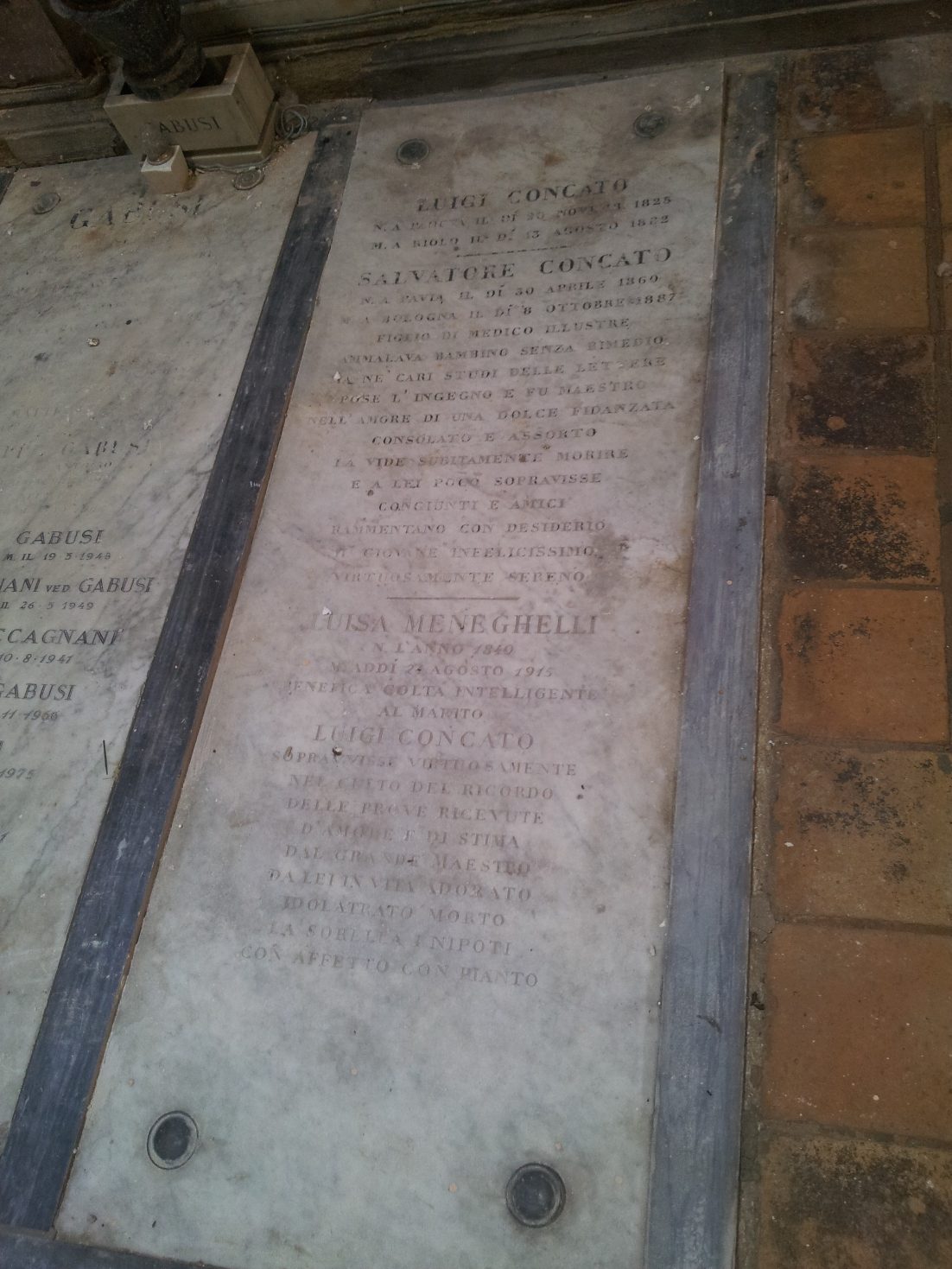 Luigi Concato's tomb, Certosa Cemetery, Bologna - 02.jpg